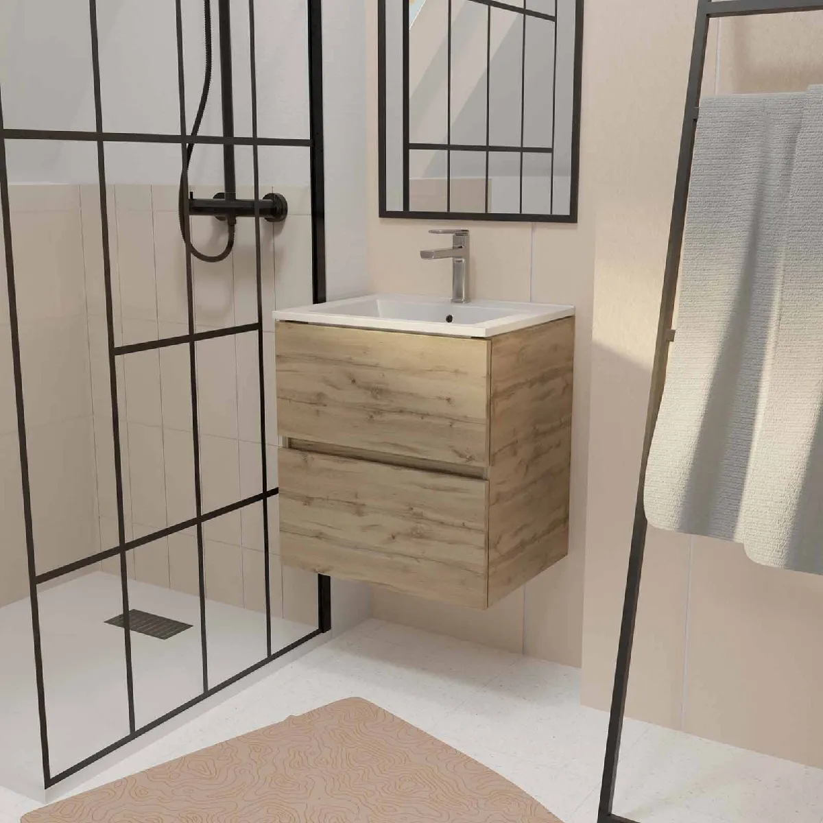 Meuble salle de bain 50 cm