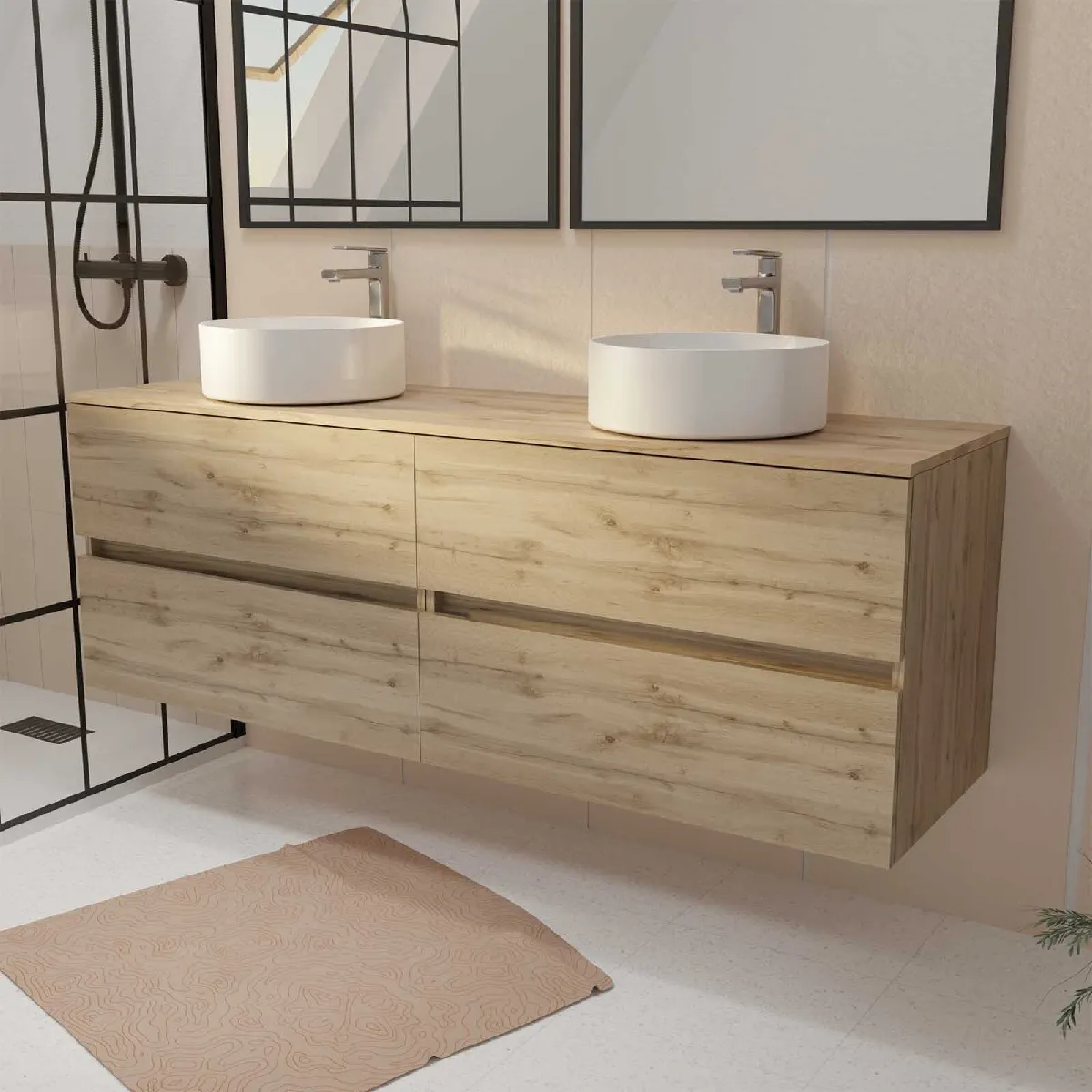 Meuble salle de bain 160 cm
