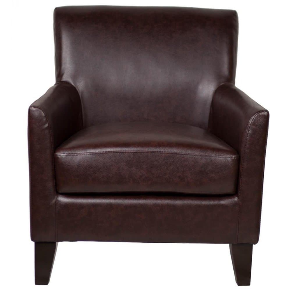 Fauteuil marron cuir Solo Vintage